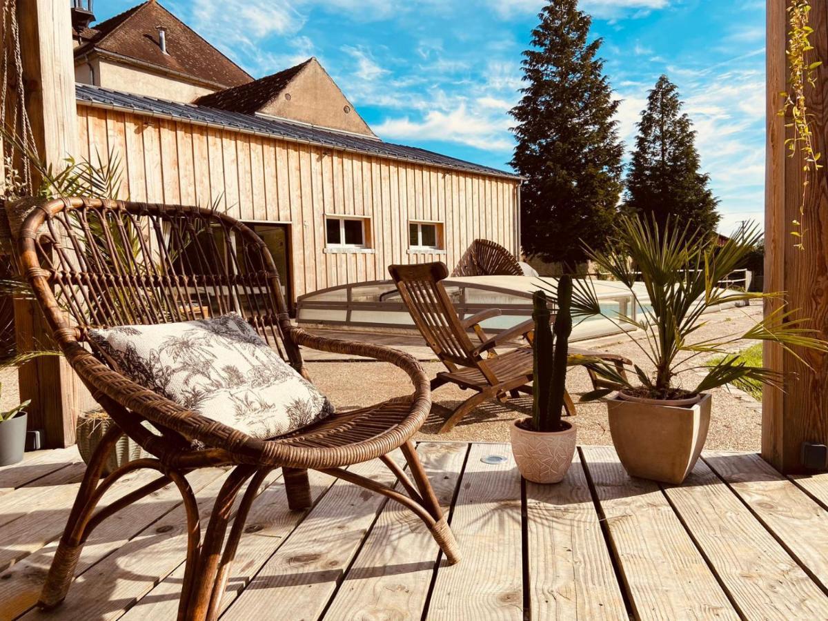 Pool House-L'Hirondelle De Sermizelles- Grand Jardin, Calme Et Nature Aux Portes Du Morvan别墅 外观 照片