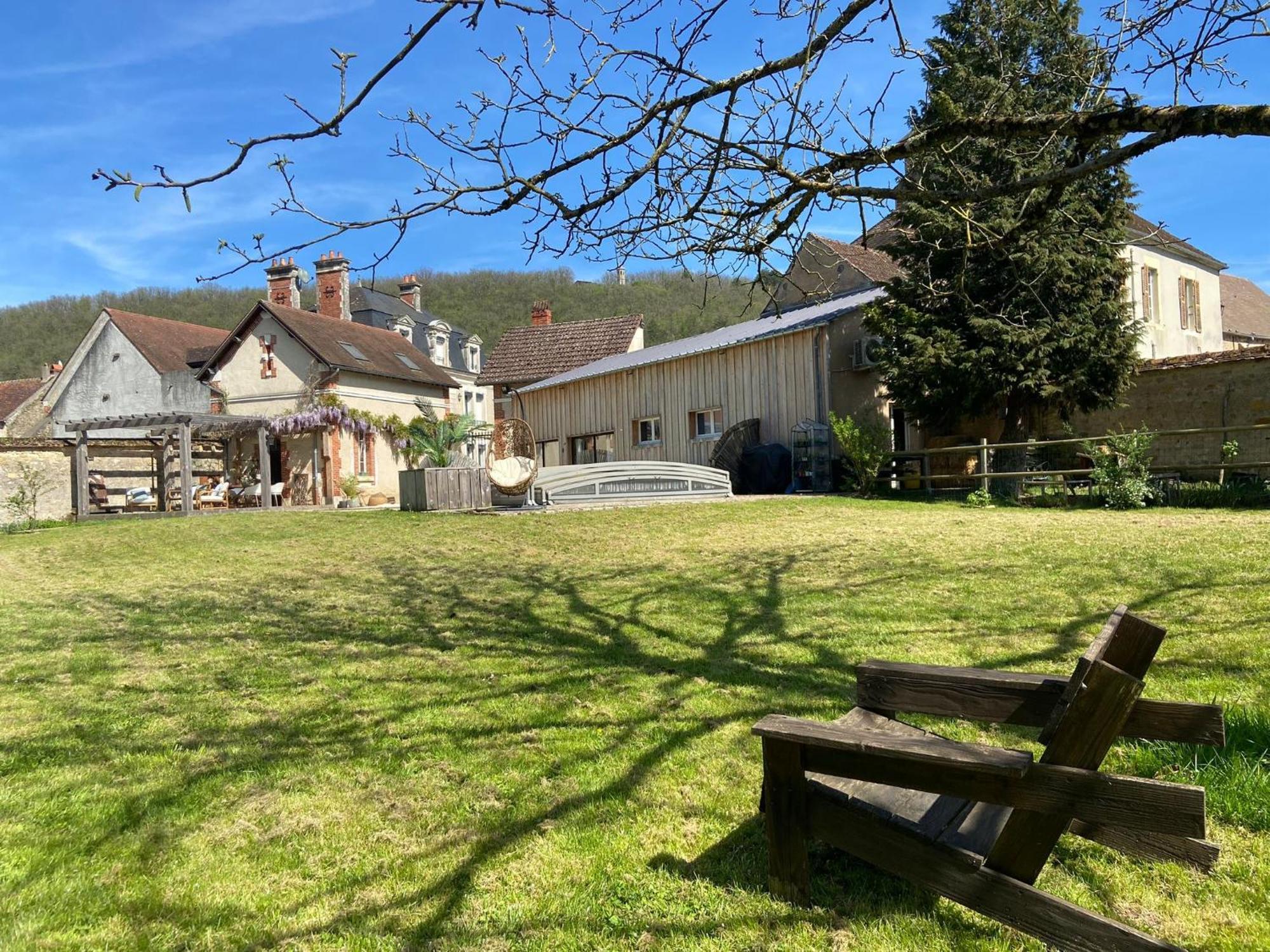 Pool House-L'Hirondelle De Sermizelles- Grand Jardin, Calme Et Nature Aux Portes Du Morvan别墅 外观 照片